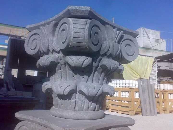 تاج حجر بازلتي طبيعي